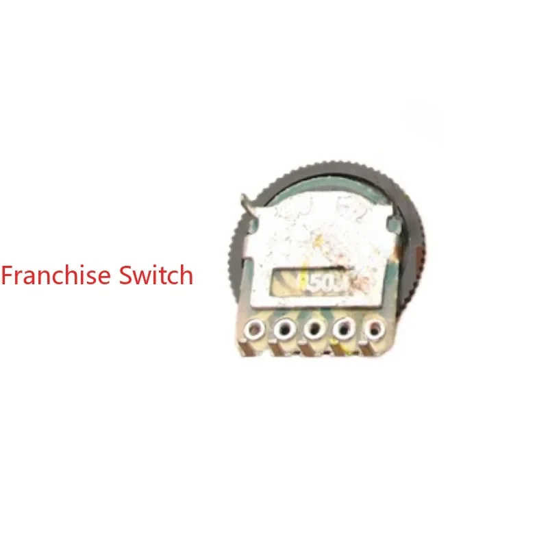 100PCS Gear Potentiometer B50K B503 In-line, Dial Fine-tuning 14X1 Dual 5-pin,  Volume Switch