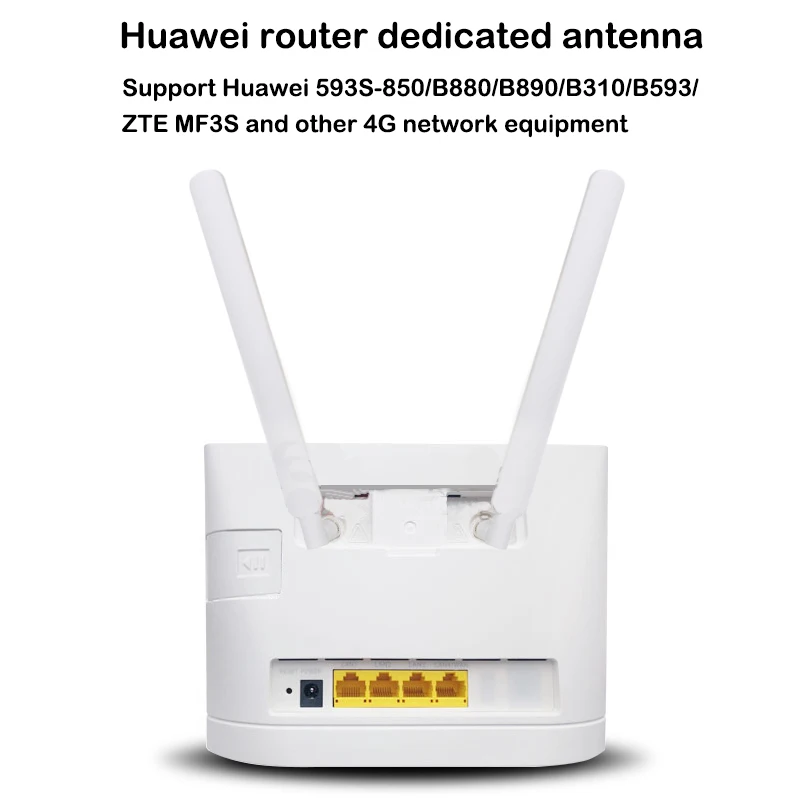 2PCS 4G Omni Antenna 10dbi Indoor Mobile Signal Booster WiFi External Antenna Amplifier for ZTE HUAWEI B315/593/880/890 CPE ZTE