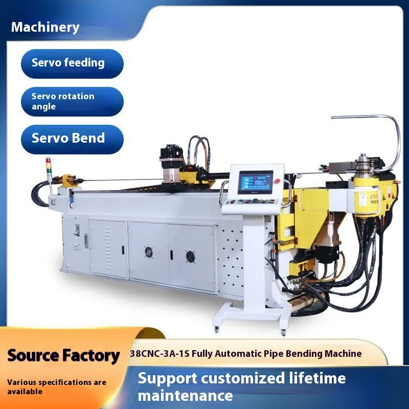 38CNC Fully Automatic Pipe Servo Hydraulic U-Shaped Iron Round Square Steel Copper Aluminum Tube Profile Bending Machine