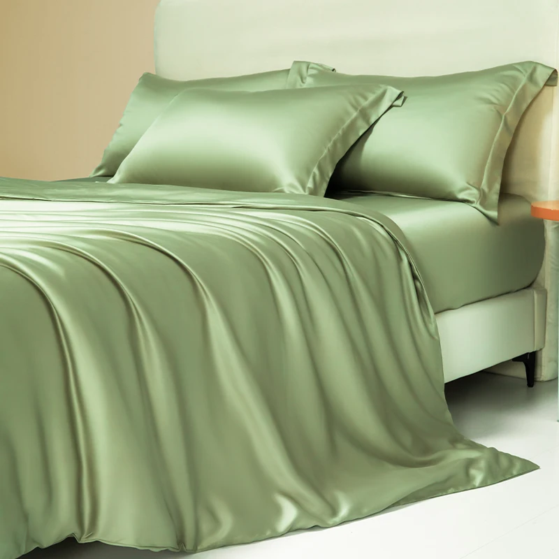 Luxury 100% Egyptian Cotton Bed Sheets Set Ultra Soft 1000 Thread Count Comfor & Durable Bed Sheet Fitted Sheet Pillowcase Solid