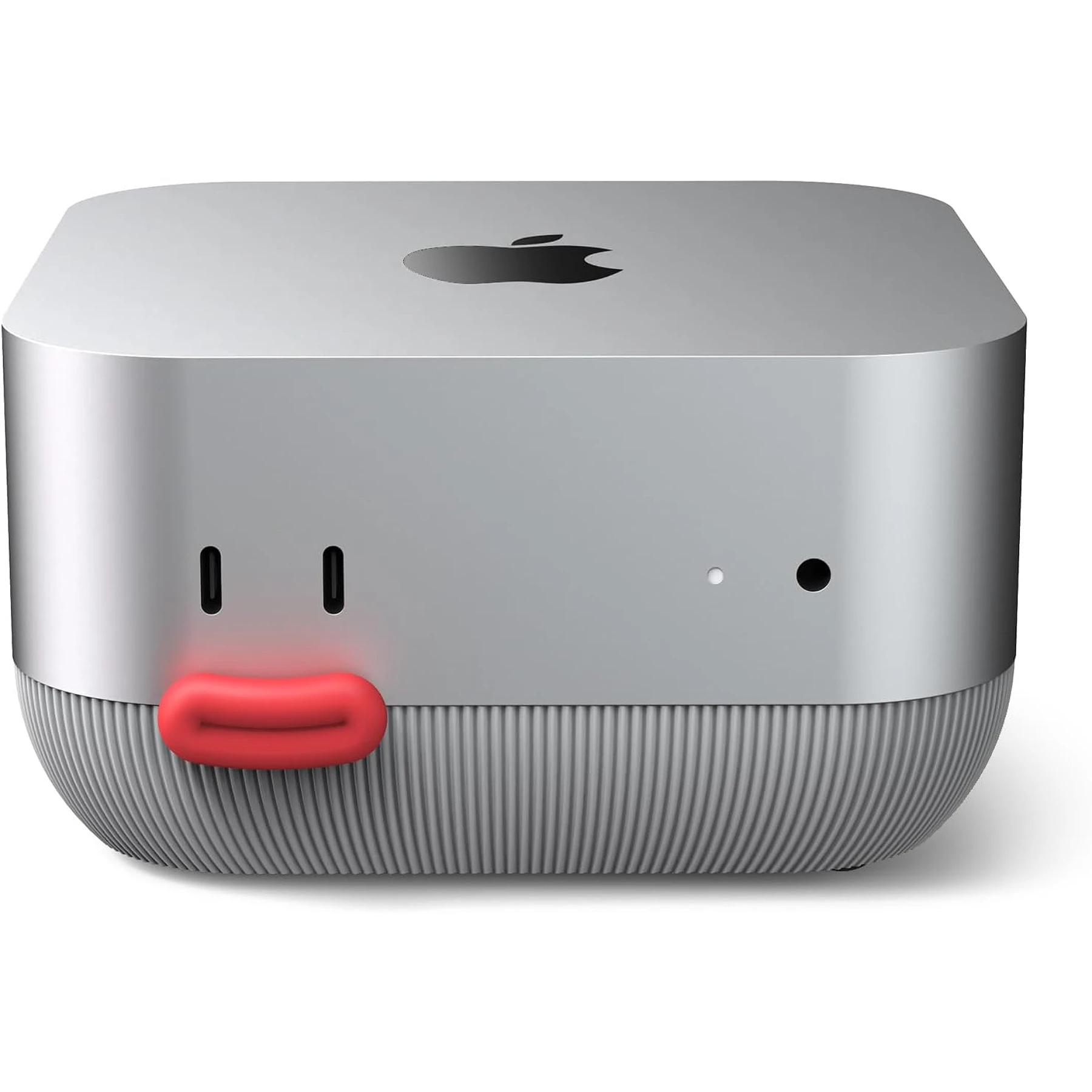 

Lonelyfox Mac mini M4 & M4 Pro Dock Stand – Front Power Button Access, Cooling ABS Stand, Anti-Dust & Anti-Slip Design for Airf