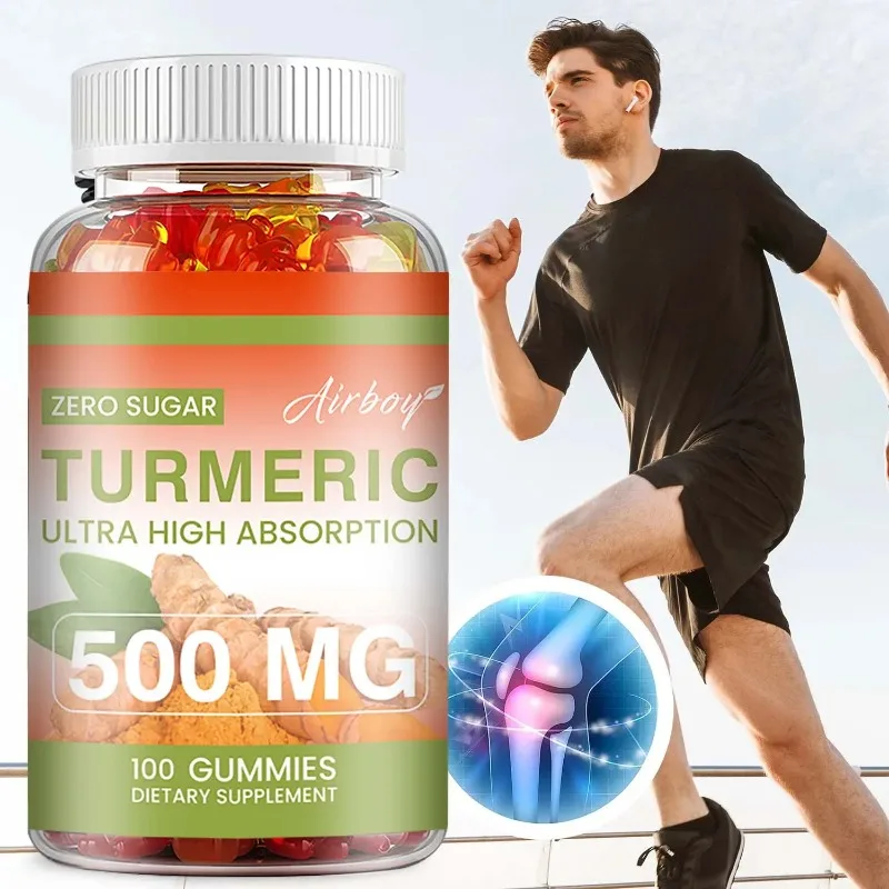 

Turmeric Gummies - Antioxidant, Improves Immunity, Supports Skin and Joint Health, and Promotes Joint Flexibility