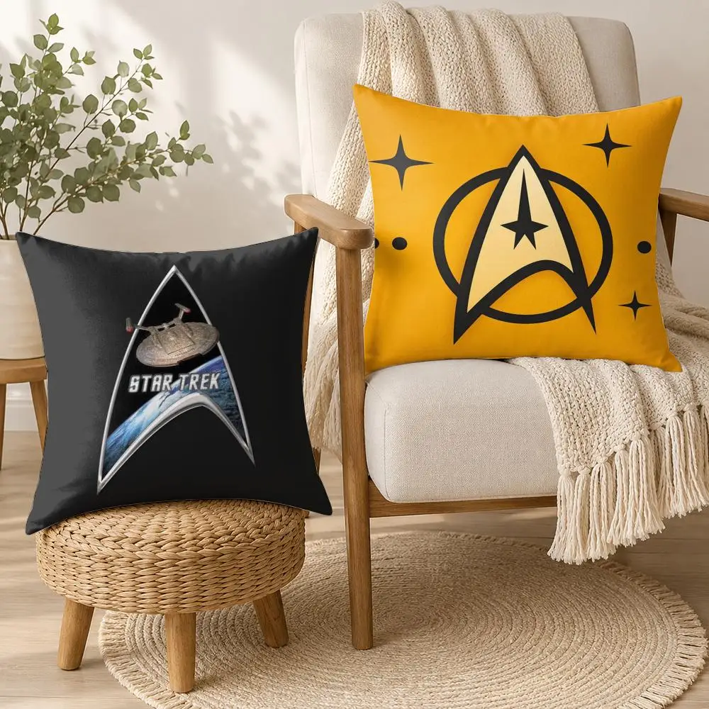 Star T-Trek Ship Movie Cushion Cover Square Decorative Throw Pillow 40x40cm For Sofa Bedroom Living Room Home Decor
