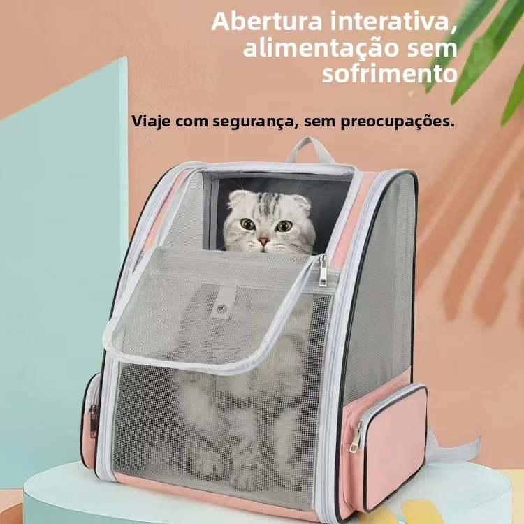 portable-dog-bag-large-space-storage-backpack-foldable-travel-suitcase-cover-breathable-durable-abs-pc-luggage-organizer