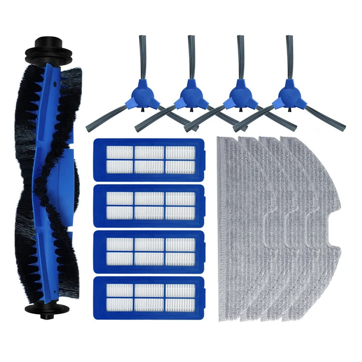 

FNJK-для Eufy RoboVac G10 G30 гибридные запасные части Hepa фильтр тряпки для швабры основная боковая щетка пылесос