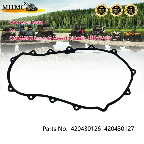 Прокладка крышки сцепления для B * P COMMANDER Renegade Maverick Outlander 1000 ATV UTV 420430126 420430127