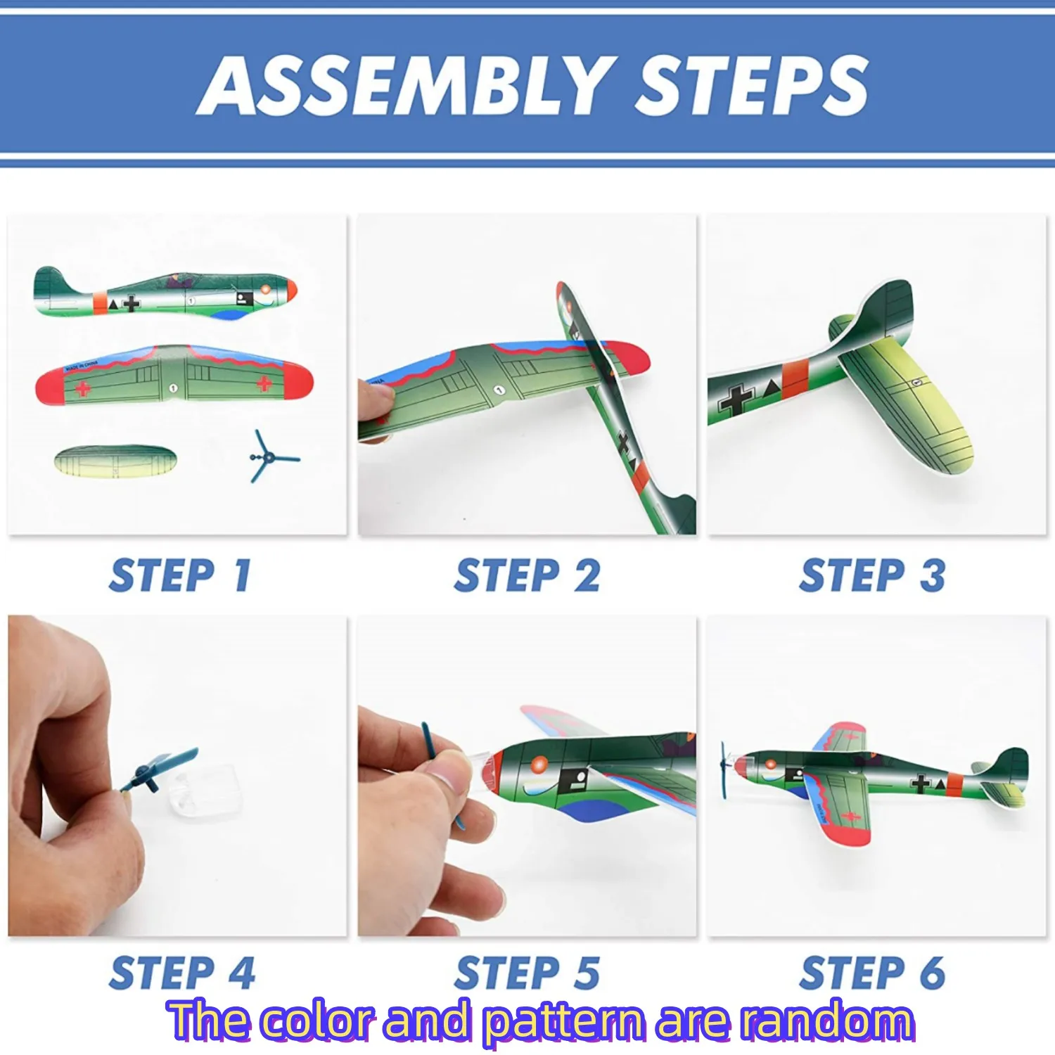 24 Pcs 8 Inch WW II Glider Planes - Birthday Party Favor Plane, Great Prize, Glider, Flying Models