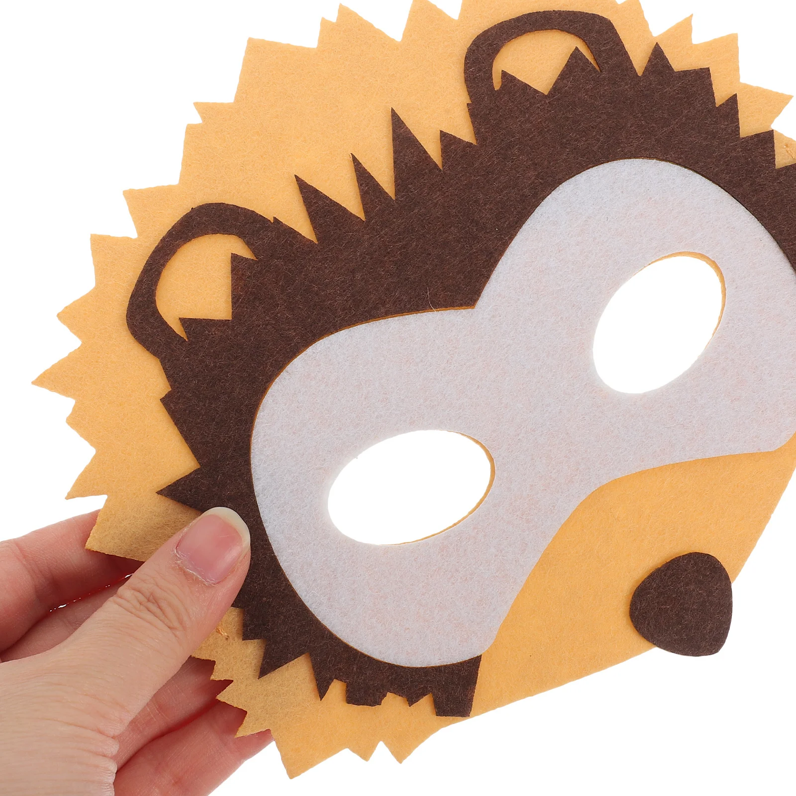 قناع وجه حيواني مضحك نصف تغطية من القماش غير المنسوج مثالي لحفلات الهالوين وحفلات كشك الصور وقناع الحيوانات