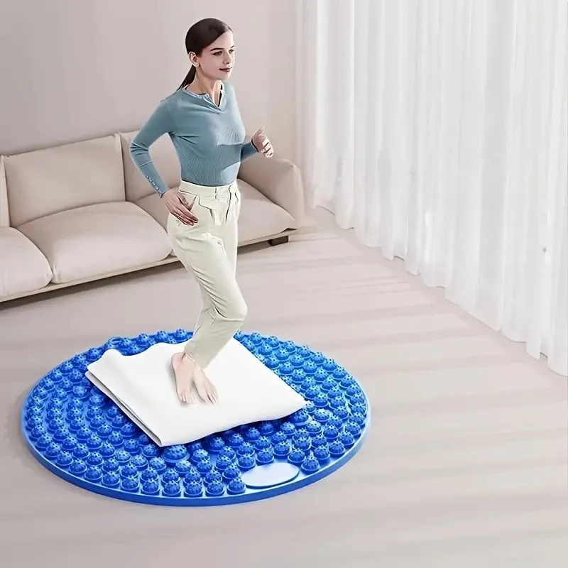 

Противоскользящий силиконовый массажный коврик для ног с точкой давления, поддерживает релаксацию, облегчение боли и кровотока для здоровья