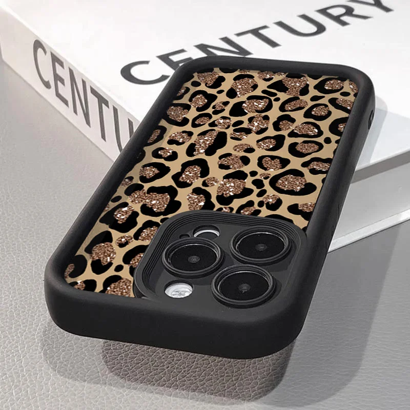 Capa de Telefone Leopardo para Xiaomi Poco X7 Pro e Outros