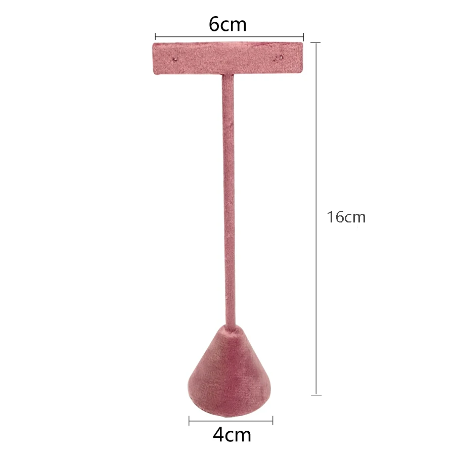 Rosa Samt Schmuck Veranstalter Tabletts Ohrringe Ringe Halter Ohr stecker Armreif Aufbewahrung stablett Schmuck Zähler Schmuck Display – Detail 10