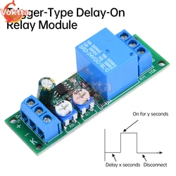 Double Delay Relay Module Delay On and Delay Off Trigger Control Switch Relay Module Adjustable Relay Power Supply Control Board