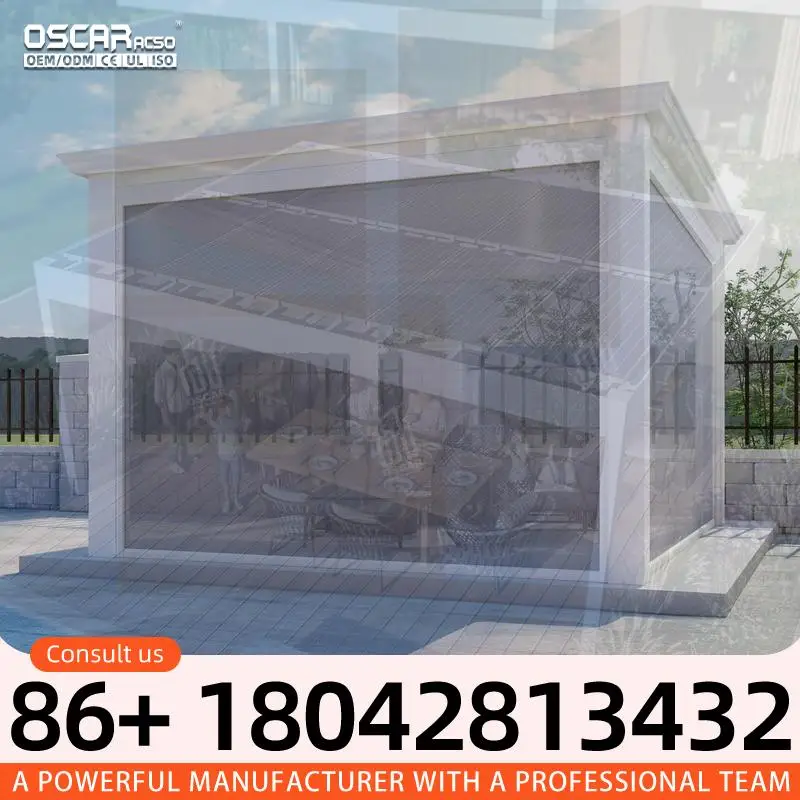 10x10 10x12 12x16 16x20 ft Bioclimatic Outdoor Adjustable Louvered Aluminum Alloy Frame Waterproof Roof for Patio pergola