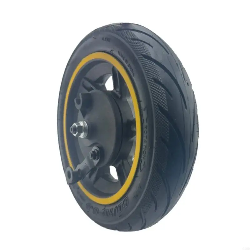 10 Inch Scooter Front Wheel Assembly for Daily Replacement Service, 60/70-6.5 Tire with Drum Brake Structure and 69HD