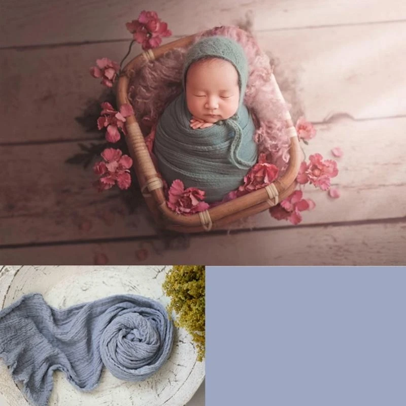 J15U الوليد التصوير الدعائم بسط الانتحال بطانية للطفل صور خلفية التفاف بطانية DIY بها بنفسك صور خلفية الزينة #4