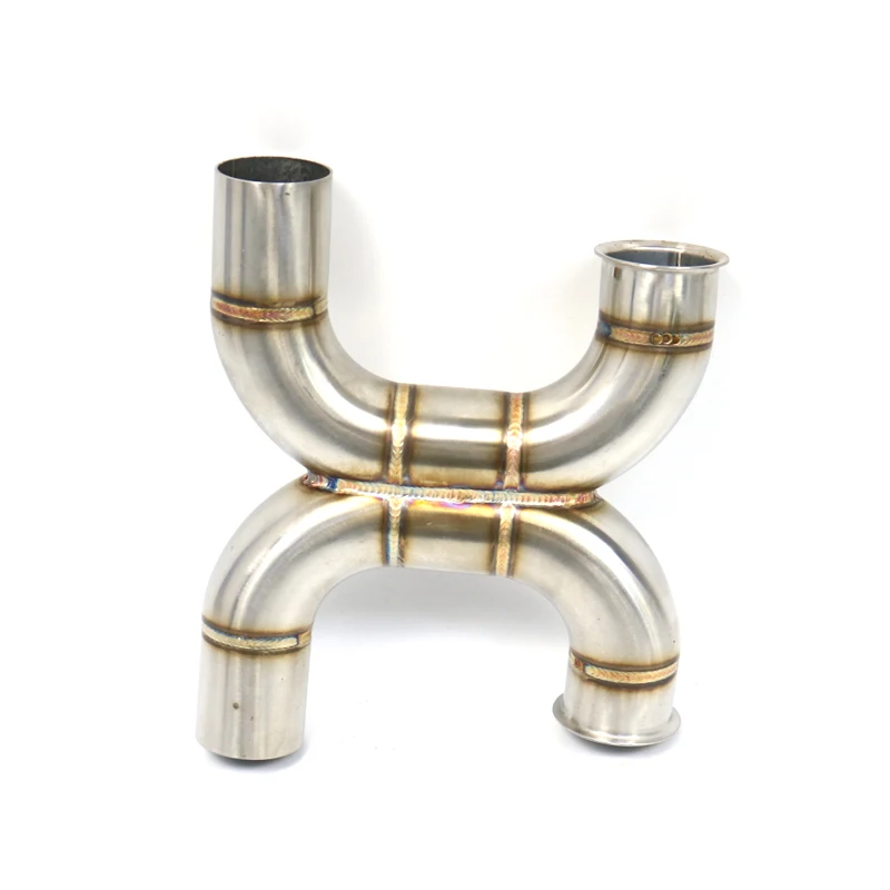 For Triumph Bonnevile T100 T120 Bobber 900 1200  2017 2018 2019 2020 Exhaust Motorcross Middle Pipe Motorcycle Slip on view 5