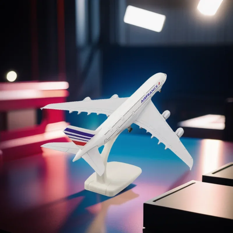 

Модель самолета 20 см из сплава металла Air France Airbus A380 Airlines, игрушка Airways, модель самолета, коллекция литья под давлением из сплава
