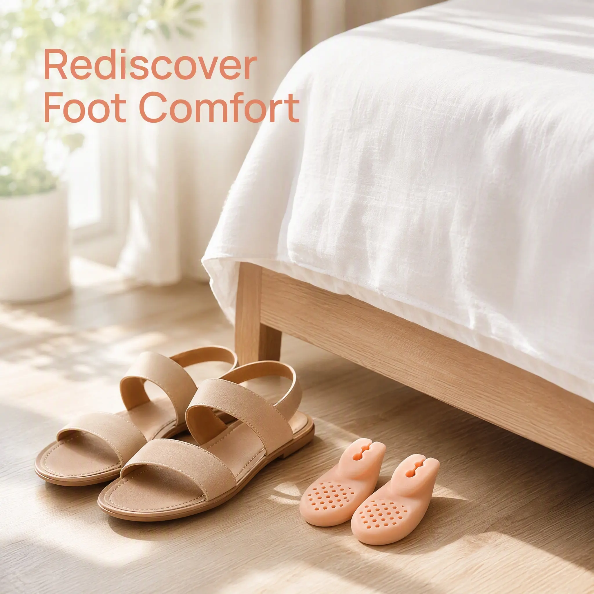 3Pairs Silicone Toe Separator Sandals for Big Toe Alignment Bunion Prevention Forefoot Cushion Massage Comfort Summer Wear Light