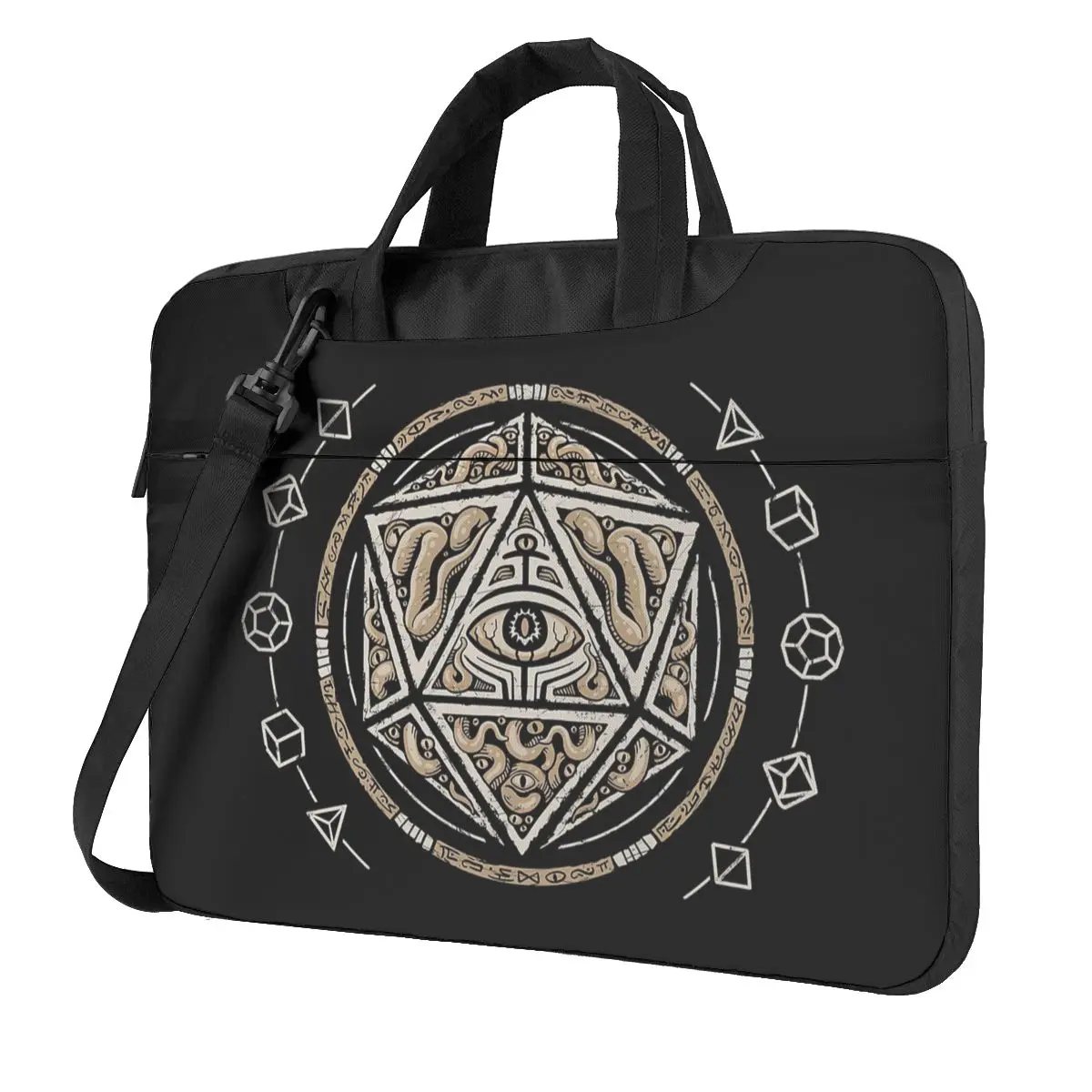 

Cthulhu Eldritch D20 Laptop Bag Case Protective Vintage Computer Bag Bicycle Crossbody Laptop Pouch