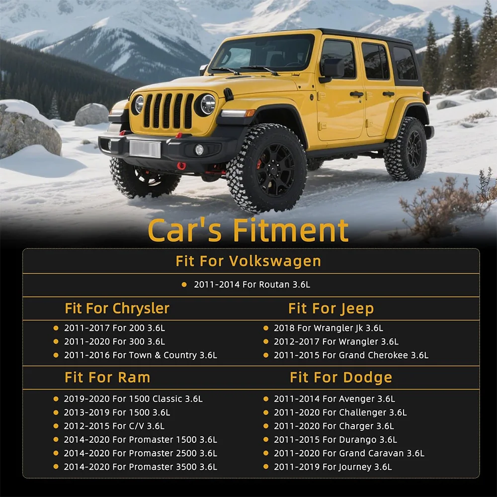 مجموعة حشية رأس الأسطوانة لكرايسلر 300C دودج أفنجر فيات جيب جراند شيروكي لانسيا رام 1500 3.6L 3.6 L T 11-16 HS26541PT #2