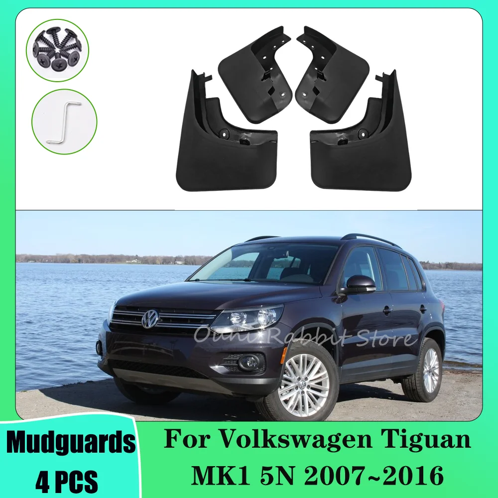 

For Volkswagen VW Tiguan MK1 5N 2007~2016 2008 Car Wheels Mudquard Flaps Mud Skin Cover Guards Fenders Splash Parts Accessories