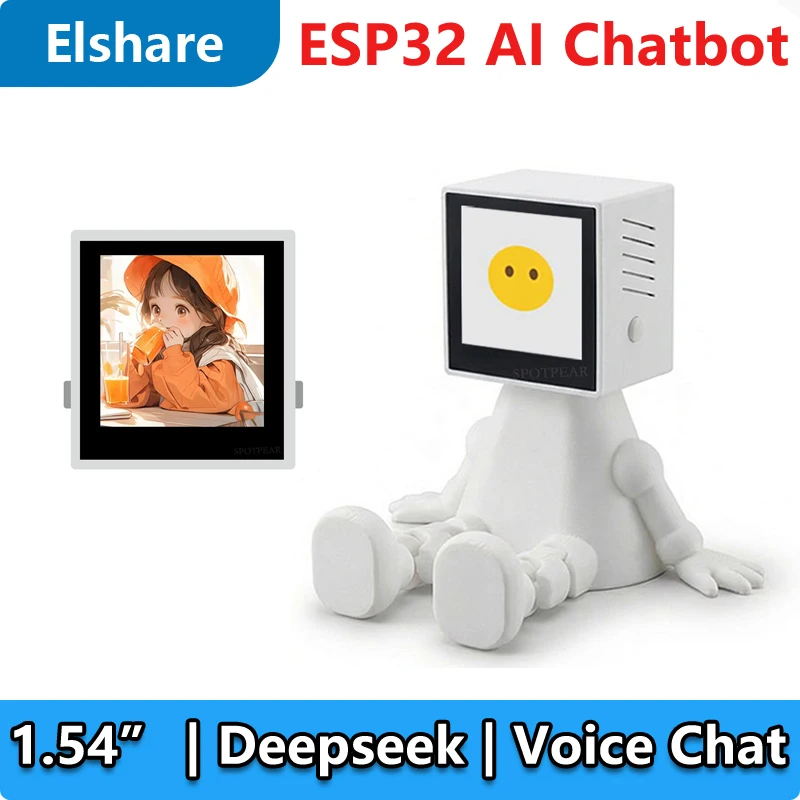 

ESP32 For XiaoZhi AI Voice Chat Robot 1.54inch Development Board 1.54 inch LCD 240x240 Display Screen Deepseek