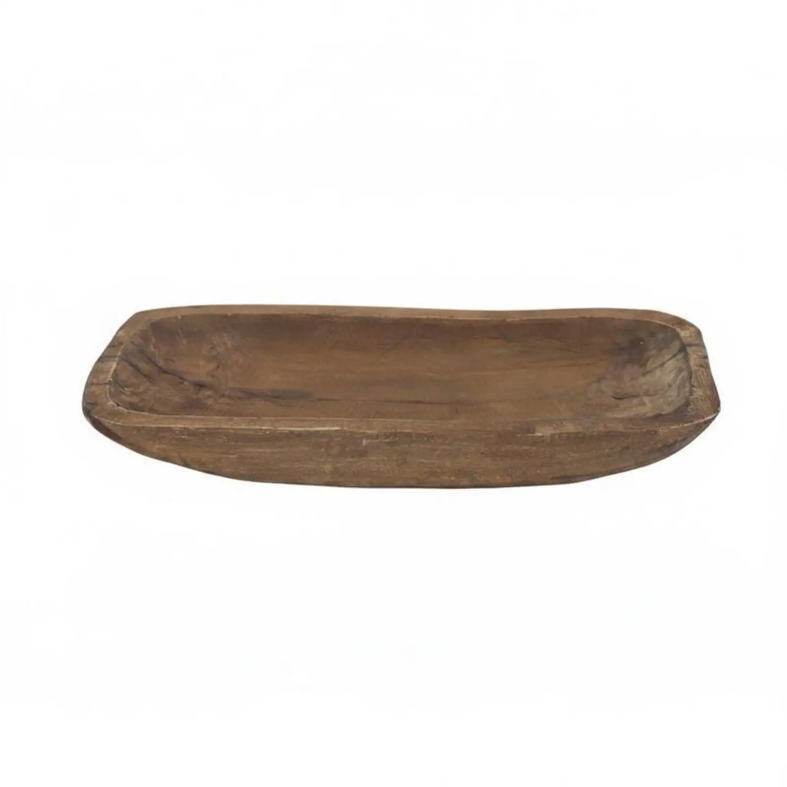 Rustic Centerpiece Bowl Distressed Finish Rustic Fruit Tray for Kitchen