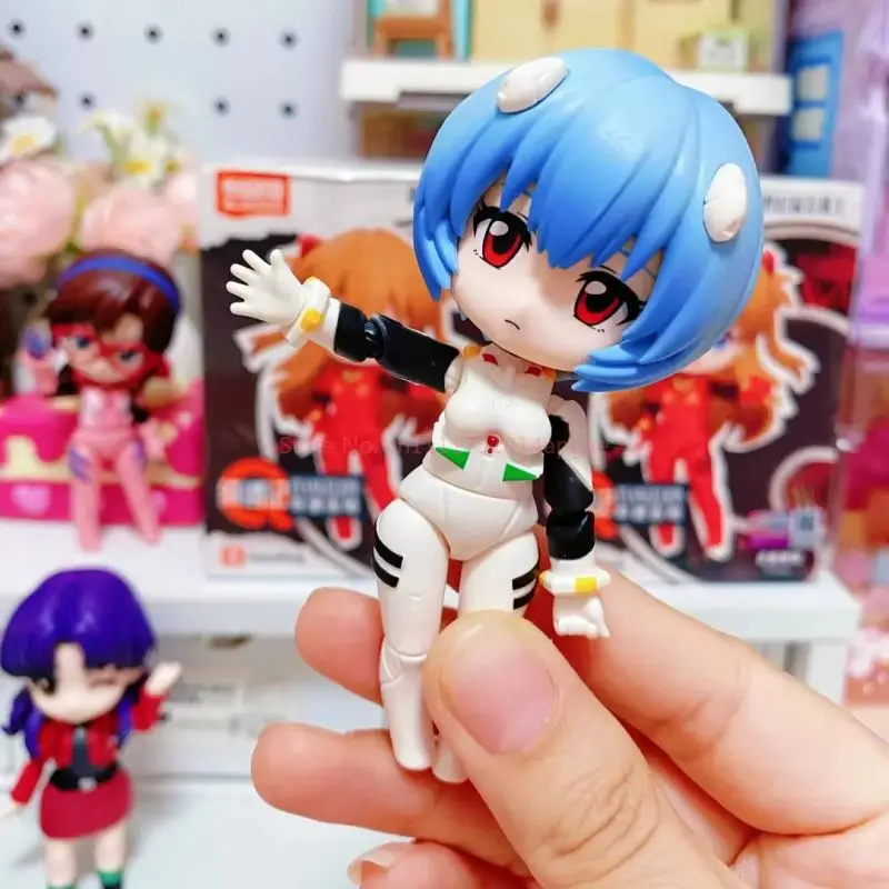 Blokees Eva Evangelion Blind Box Asuka Rei Mari Kaworu Misato Shinji Action Figures Assembled Models Mystery Box Kids Gifts toys view 5