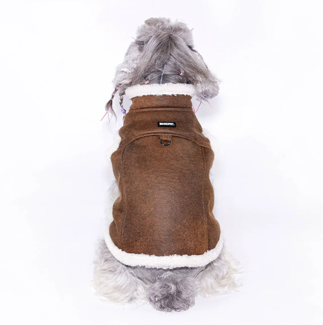 Warm Windproof Monochromatic Dog Coat, Cotton Designer Clothes for Large Dogs, Puppy Accessories, Winter