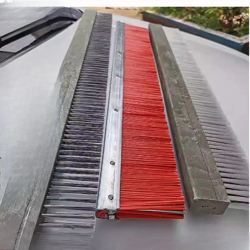 

Неположная щетка для машины для цементного кирпича, стальная проволока, нейлоновая смесь, щетка для чистки с жесткой щетиной