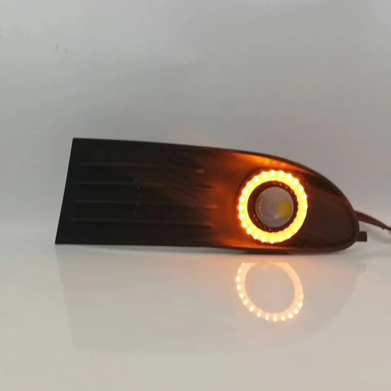 LED الضباب ضوء الجمعية ل دودج رحلة 2009 2010 2011 المصد الأمامي الضباب مصباح استبدال الملاك العين ضوء النهار اكسسوارات أطقم