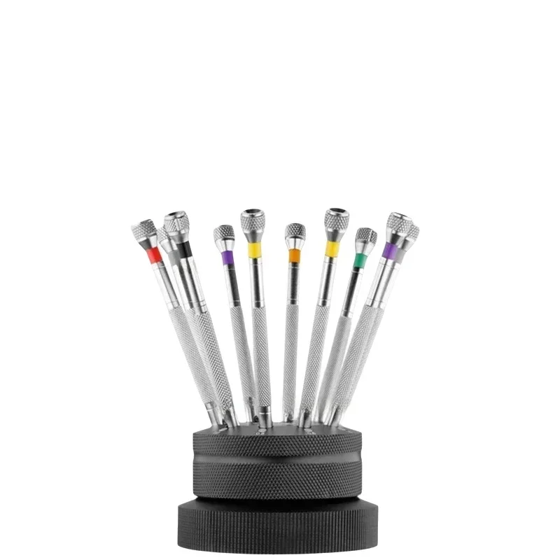 9pcs Stainless Steel Precision Screwdriver Set Watch Repair Tool Kit for Watchmaker Watch Glasses Flat Blade Assort Slotted Tool