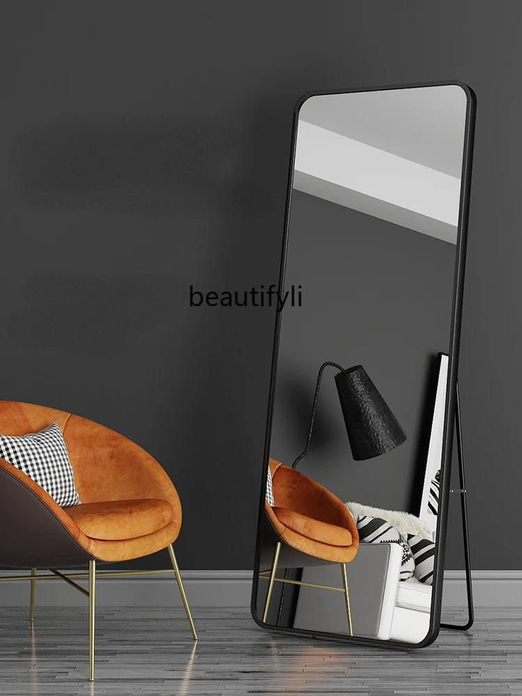 CXH Bedroom Living Room Entrance Men's Special Three-Dimensional Cloakroom Fitting Mirror