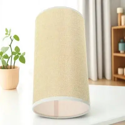 

Round Lampshade Metal Cloth Table Lamp Shade Decorative Round Cover Easy Install for Home Hotel Study Table Light Shade