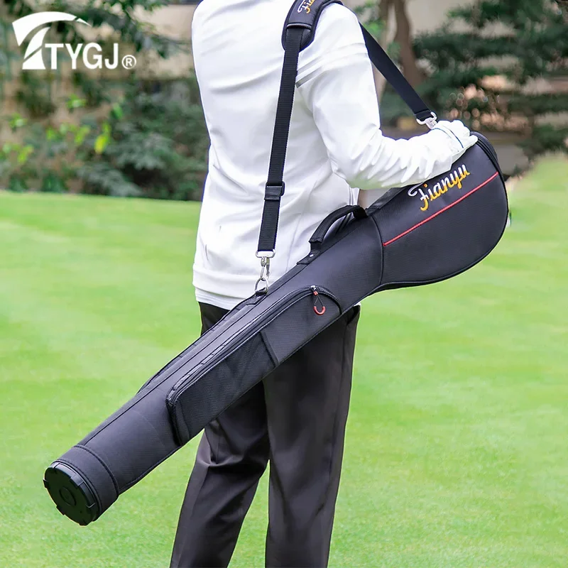 TTYGJ Waterproof Golf Gun Bags Portable Anti-collision Stand Pack with Shoulder Strap Lightweight Golf Bags can Hold 6-7 Clubs