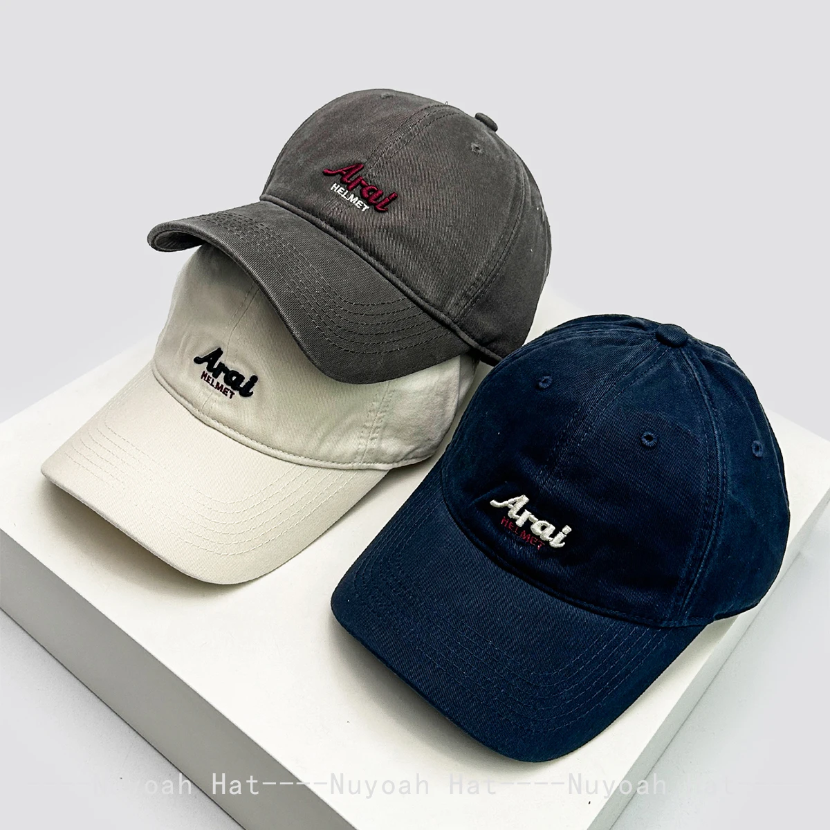 

New Men Women Personal Embroidered Aral Letters Baseball Hats Sunshade Outdoor Versatile ins Peaked Caps Korean Fashion Casual