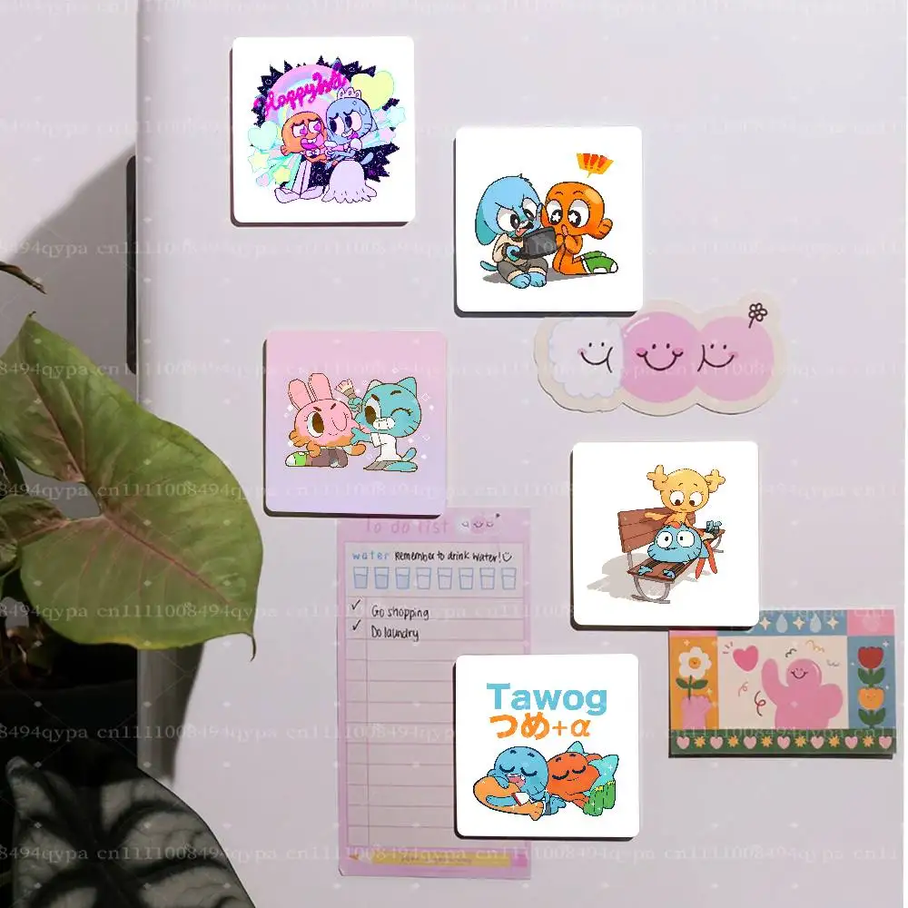 Gumball The A-Amazing World Decorative Square Magnetic Fridge Sticker, Custom Print Fridge Magnet, Home Decor Holiday Gift
