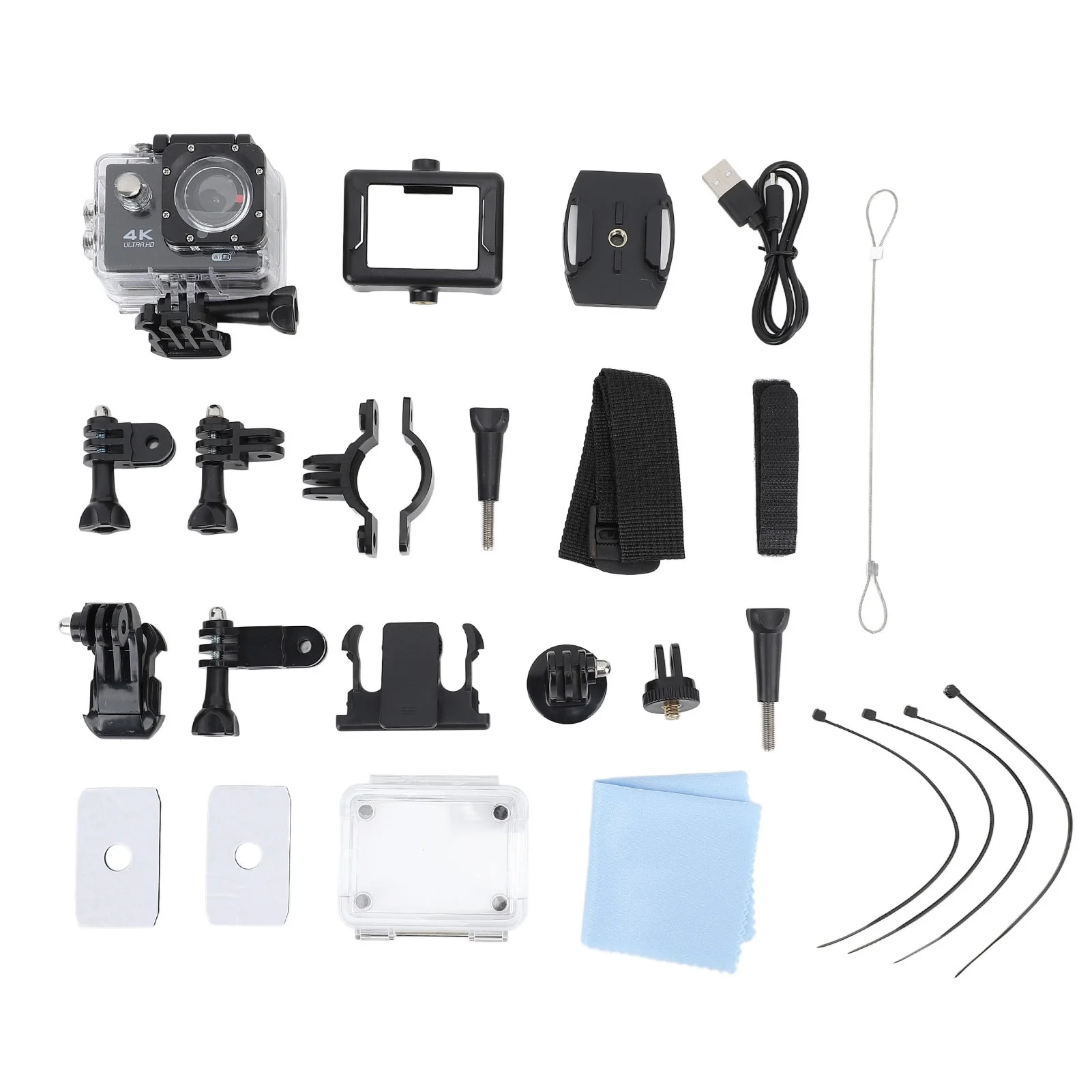 

4K 30FPS Action Camera Ultra HD Underwater Camera 98FT Waterproof Camera WiFi Sports Cam with Mounting Accessories Kit