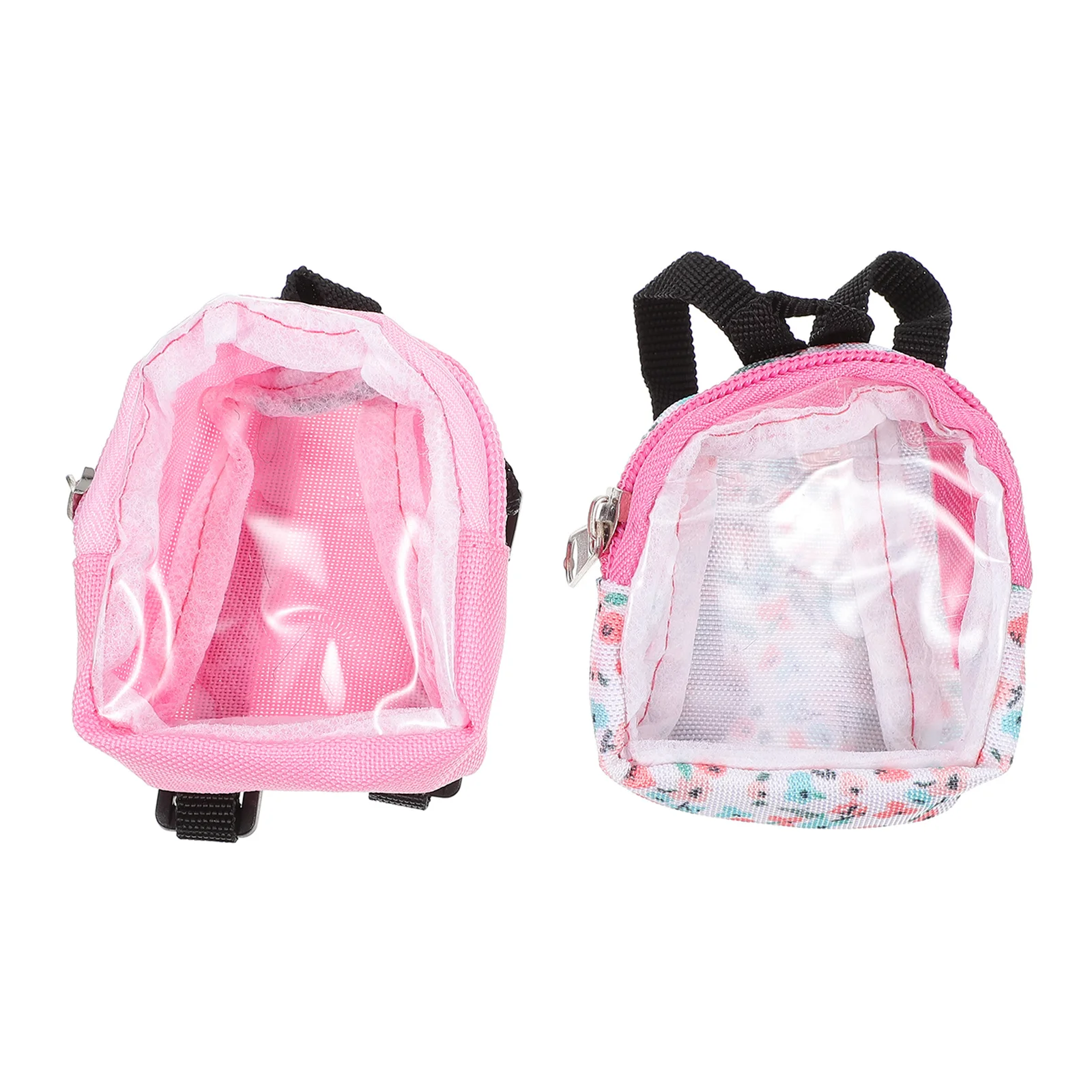 2 pçs em miniatura mini saco de escola para decoração da casa micro mochila diy ornamento cena acessório fotografia adereços