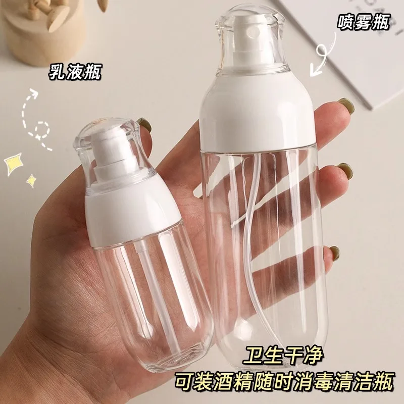 Butelka z pompką do kremu, szamponu, plastikowa, przenośna, wielokrotnego użytku, na balsamy, olejki eteryczne, narzędzia podróżne, pusty pojemnik na kosmetyki.