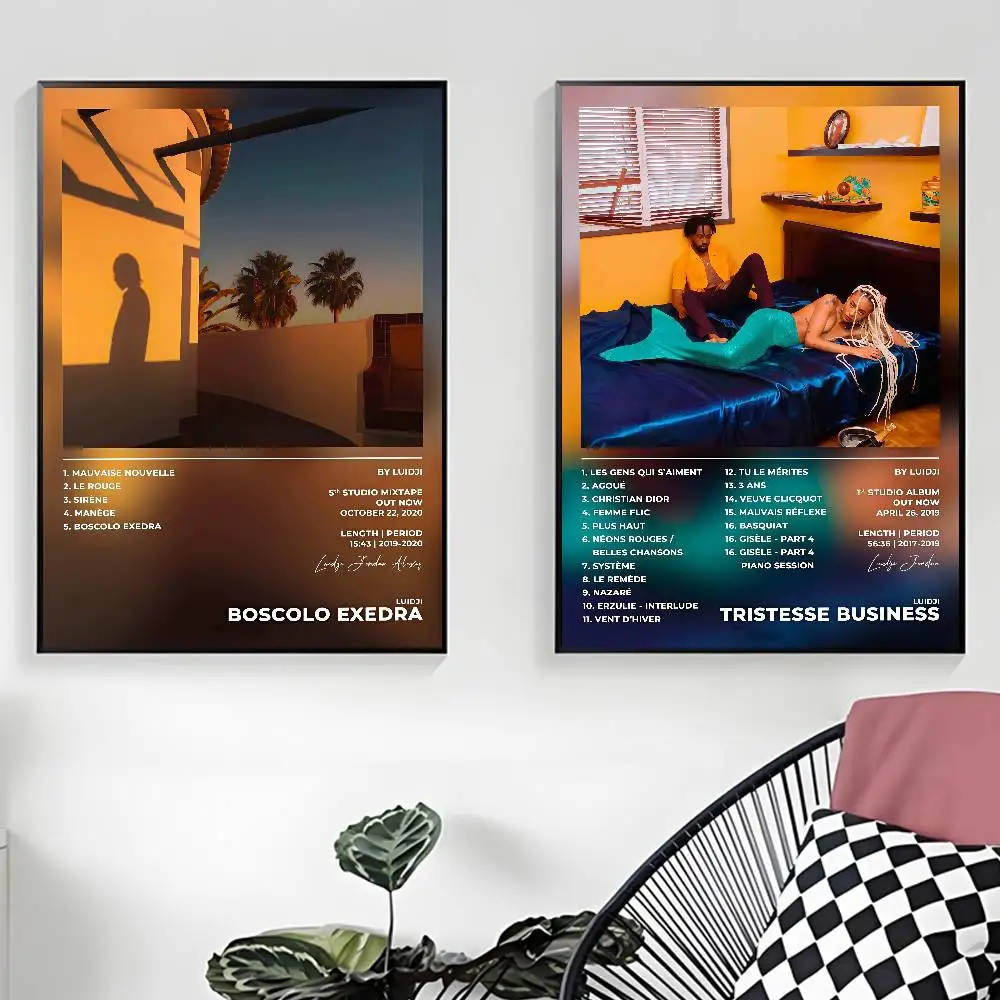 Rapper Luidji Poster Sticky Wall Art Printing Waterproof Home Living Bed Room Bar Aesthetic Decor
