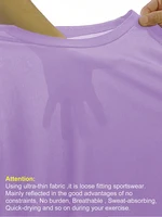 T-Shirt de Sport ultraléger à séchage rapide pour femmes, couleur unie, léger et respirant, chemise de Compression de gymnastique de course 4
