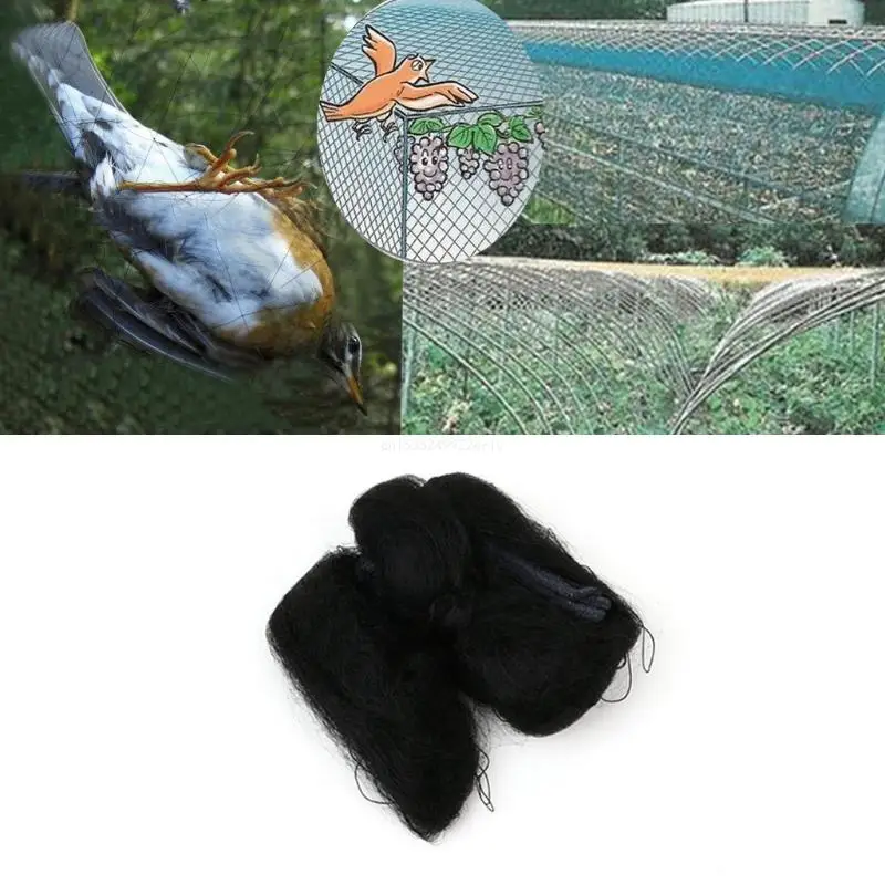 Garden Netting for Bird Black Net 5.6 x 13 FT Provide Better for Protection for Vegetables and Fruit Trees 0.7 x 0.7 In