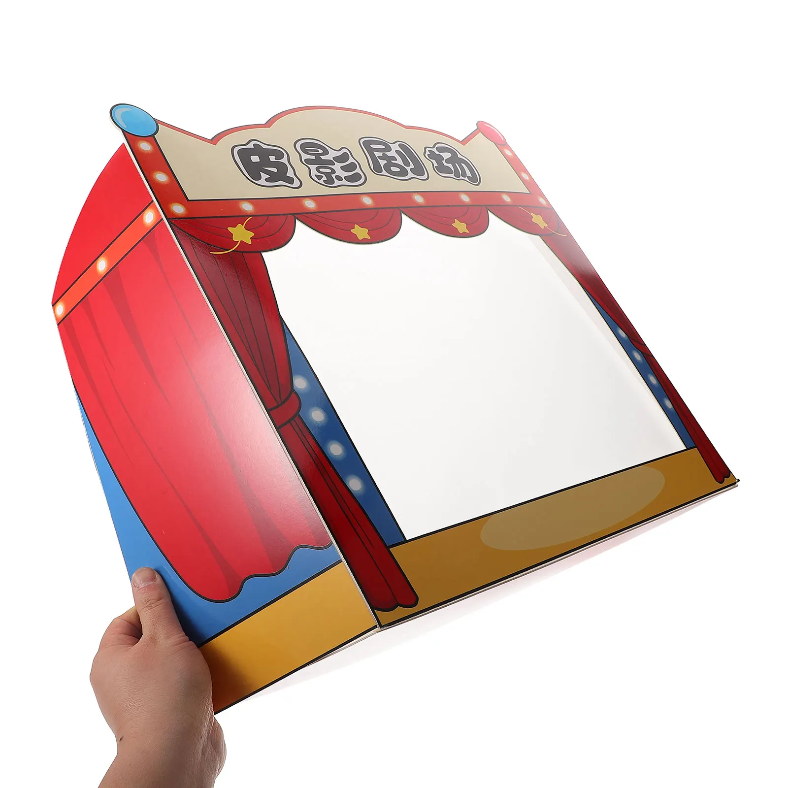 1 set di marionette d'ombra, palcoscenico teatrale per bambini, gioco in famiglia, kit educativo per narrazione della cultura cinese, teatro multifunzionale