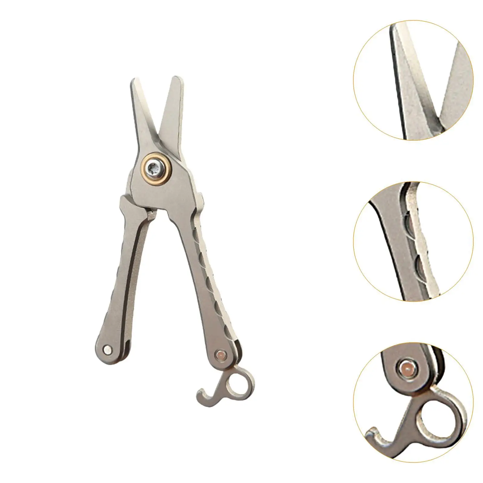 Mini Scissors Versatile Pocket with Keychain for Office Scrapbooking Outdoor