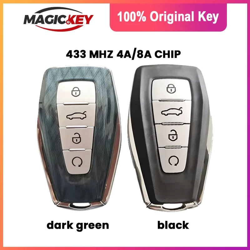 MAGICKEY Original Car Keyless Smart Remote Key 433Mhz with 8A/4A Chip for Geely Monjaro GEOMETRY KX11 Genuine Car Intelligent