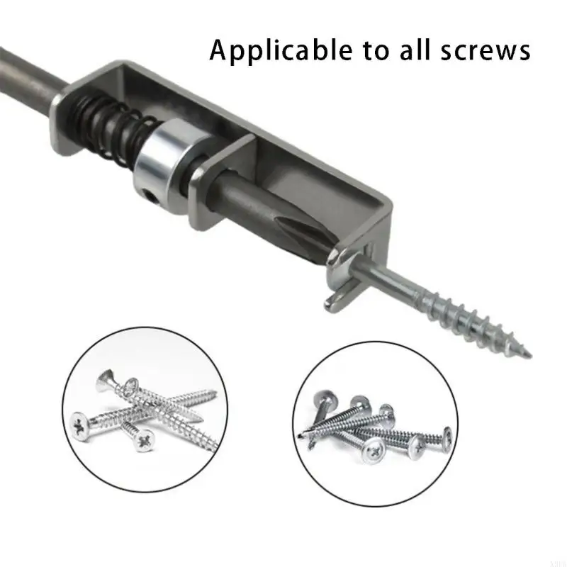 X9FA 2pcs Professional Anti Drop Screwdriver Single-Hand Operation Bit Holder For Quick And Safe Screw Installation