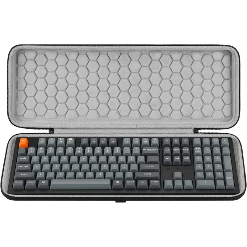 Geekria Keyboard Hard Shell Case Compatible With Keychron K10 HE Redragon K668 Aula F108 PRO Carrying Bag For 104 Key Keyboard