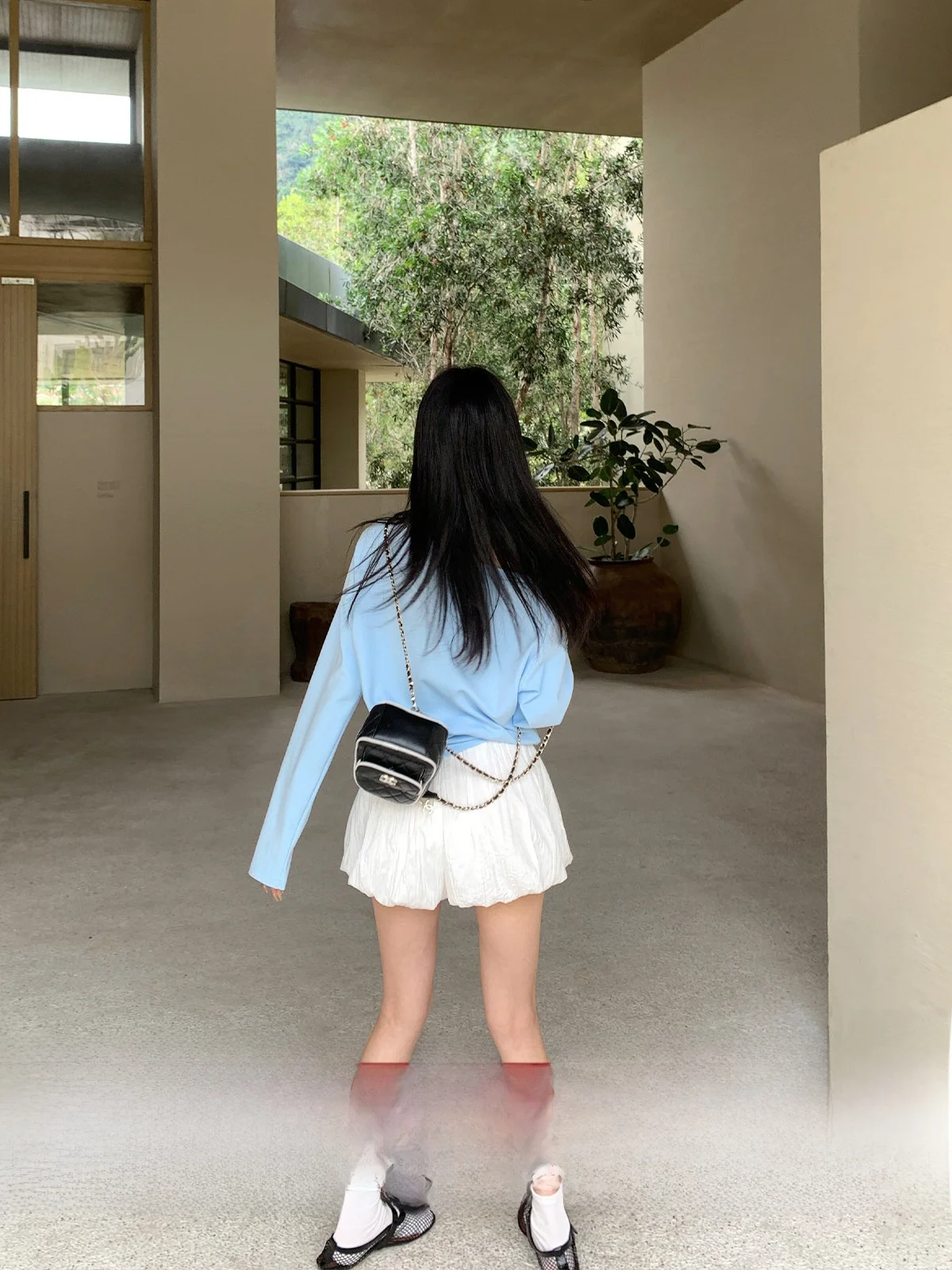 

Летние женские повседневные брюки-юбка с высокой талией, плиссированные, с эффектом пышности, из полиэстеровой смеси, для офиса и повседневной носки