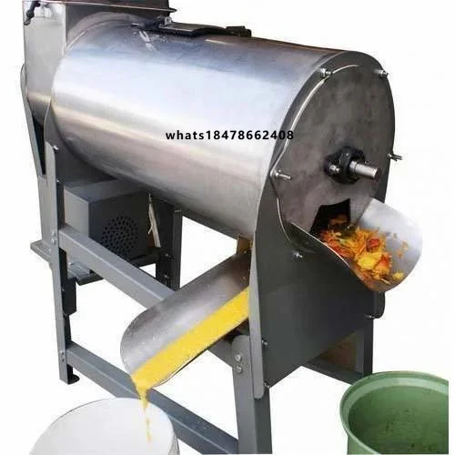 Stainless Steel Single Stage Pulping Machine for Juice Production Fruit mango Pulp Juice Making Processing Pulper Juicer